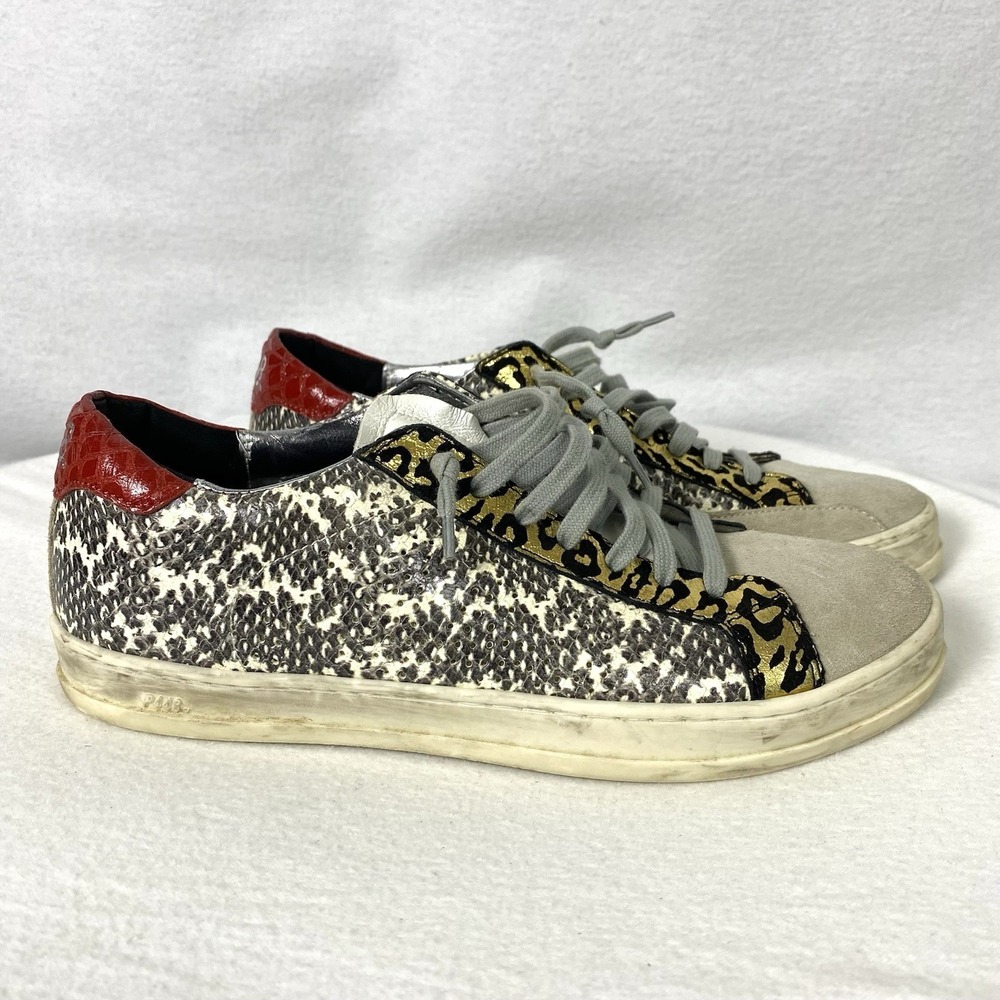 P448 John Snake Womens EU 38 US 7.5 Surf Shoes Low Top Beach Skate Cali Sneakers